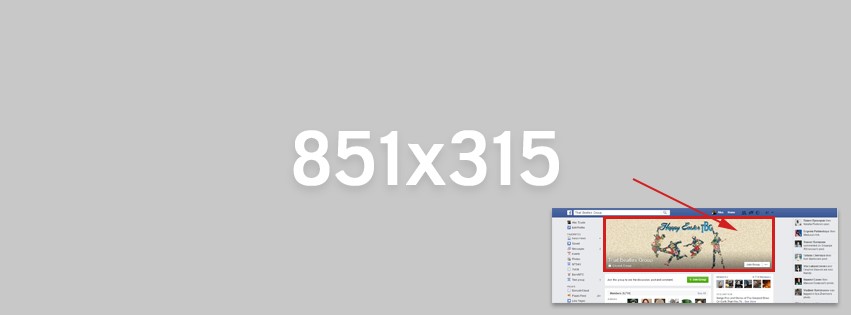 Размер обложки группы в Фейсбук